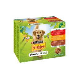 FRISKIES Szószos válogatás nedves kutyaeledel 12x85g