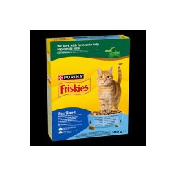 FRISKIES Steril Lazaccal és zöldségekkel száraz macskaeledel 300g