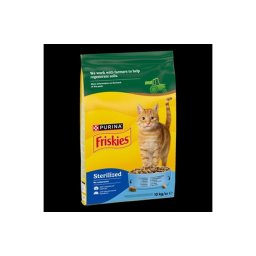FRISKIES Steril Lazaccal és zöldségekkel száraz macskaeledel 10kg