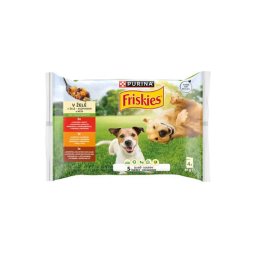 FRISKIES Aszpikos válogatás nedves kutyaeledel 4x85g