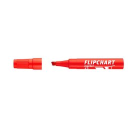 ICO Flipchart marker, 1-4 mm, vágott, ICO "Artip 12", piros