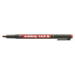 EDDING Alkoholos marker, OHP, 1 mm, EDDING "143 B", piros