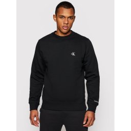 Calvin Klein Jeans Pulóver Embroidered Logo J30J314536 Fekete Regular Fit