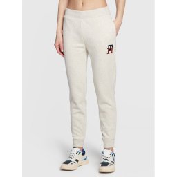 Tommy Hilfiger Melegítő alsó Monogram Emb WW0WW37435 Szürke Regular Fit