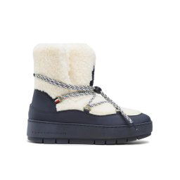 Tommy Hilfiger Hótaposó Th Faux Fur Snow Bootie FW0FW06850 Ekru