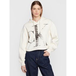 Calvin Klein Jeans Pulóver J20J220310 Ekru Regular Fit