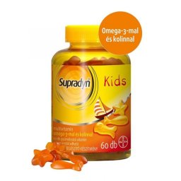 Supradyn Kids Vitaminokat Omega-3-Zsírsavat És Kolint Tartalmazó 60db