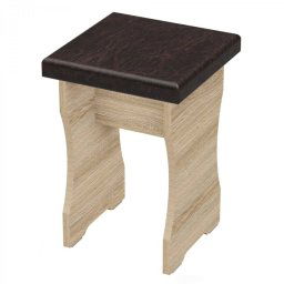Konyhai szék 30x30x45cm Pluto Sonoma + wenge bőr