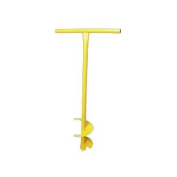 Kézi földfúró, acél, 12 cm