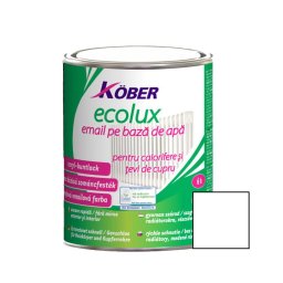 Radiátorfesték, Akril, Köber Ecolux, beltér / kültér, fehér, V82101-C, 0,75 L