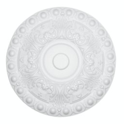 Rozetta, polisztirol, C304, barokk, fehér, 48 x 1,5 cm