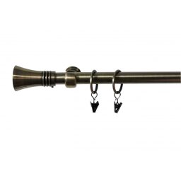 Függönykarnis fém, Antik réz színben 9 mm / 240 cm + kiegészítők DE-SJ85A