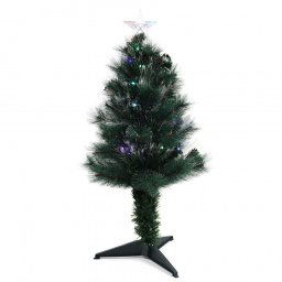 Műfenyő optikai, Hoff, 41 db színes LED-del, 90 cm