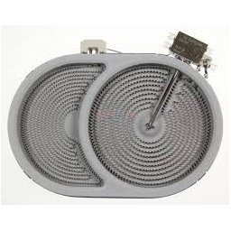 Bosch/Siemens főzőlap fűtőbetét 2 körös 2400/1600W.(00670016)