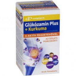 InnoPharm Glükózamin Plus + Kurkuma tabletta - 90db
