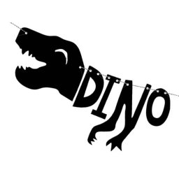 Dino Party fűzér, 90 cm