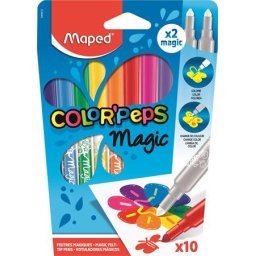Filctoll készlet, 3,6 mm, MAPED "Color'Peps Magic", 8+2 különböző szín