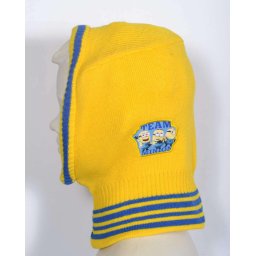 Kötött téli sálsapka Minions sárga