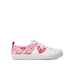 Skechers Tornacipő All Corazon 113952/WRPK Fehér