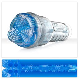 Fleshlight Turbo Core - élethű szívó maszturbátor (kék)