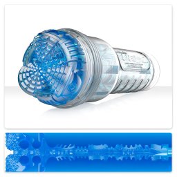 Fleshlight Turbo Core - élethű szívó maszturbátor (kék)