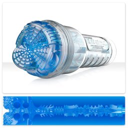 Fleshlight Turbo Core - élethű szívó maszturbátor (kék)
