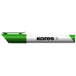 KORES Tábla- és flipchart marker, 3 mm, kúpos, KORES "K-Marker XW1", zöld
