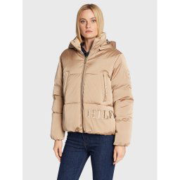 Tommy Hilfiger Pehelykabát Sateen WW0WW36062 Bézs Regular Fit