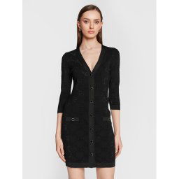 Blugirl Blumarine Kötött ruha RA3105-MA18F Fekete Slim Fit