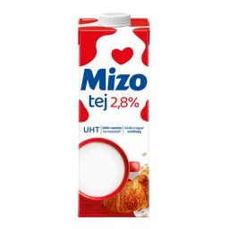 MIZO Tartós tej, visszazárható dobozban, 2,8%, 1 l, MIZO