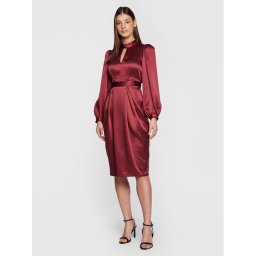 Closet London Hétköznapi ruha D8551 Bordó Regular Fit
