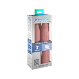 Pipedream - X-TENSION Elite 3 - méretre vágható péniszköpeny (testszínű)