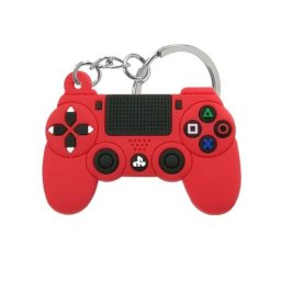 PS4 kontroller kulcstartó piros