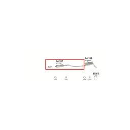 Kipufogódob, közép, Citroen Berlingo, Peugeot Partner, 1.1-1.8, 1996-2002