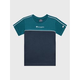 Champion Póló Piping Block 306148 Sötétkék Regular Fit