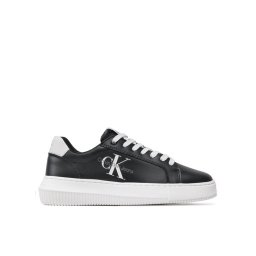 Calvin Klein Jeans Sportcipő Chunky Cupsole Laceup Mon Lth Wn YW0YW00823 Fekete