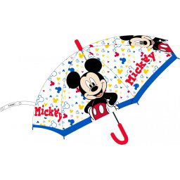 Disney Mickey Toon Town gyerek félautomata átlátszó esernyő ?74 cm