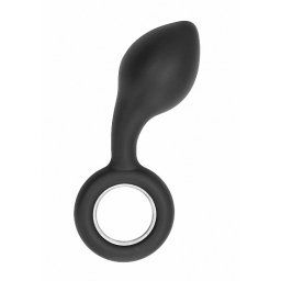 Sono No. 63 Dildo With Metal Ring Black dildó