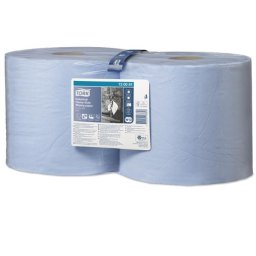 TORK Törlőpapír, tekercses, 26,2 cm átmérő, W2 rendszer, 3 rétegű, TORK "Ipari nagy teljesítményű", kék