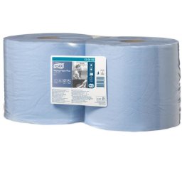 TORK Törlőpapír, tekercses, 26 cm átmérő, W1/W2 rendszer, 2 rétegű, TORK "Plusz", kék