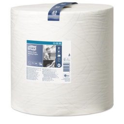TORK Törlőpapír, tekercses, 37,5 cm átmérő, W1 rendszer, 2 rétegű, TORK "Nagy teljesítményű", fehér