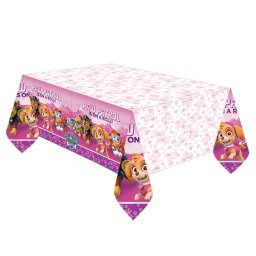 Asztalterítő, műanyag, Paw Patrol, pink, 137x243cm