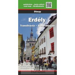 Erdély autóstérkép puha fedőlappal, Méretarány:1:400 000