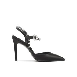 Stuart Weitzman Szandál Gmcut 100 Ankstrp Pm Fekete