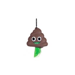 Flamingo kutyagumigyűjtő zacskó tartó - kaki emoji 1 db