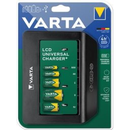 VARTA Elemtöltő, univerzális AA/AAA/C/D/9V, LCD kijelző, VARTA "Universal"
