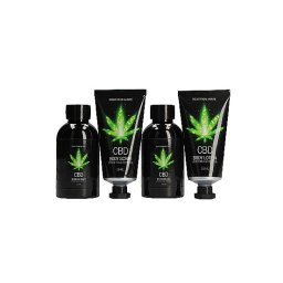 CBD Bath and Shower Luxe Travel set Green Tea Hemp Oil készlet