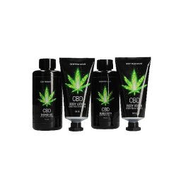 CBD - Bath and Shower - Luxe Gift set - Green Tea Hemp Oil készlet