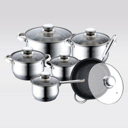 BOHMANN 12 RÉSZES INOX EDÉNYKÉSZLETBH-71241-12