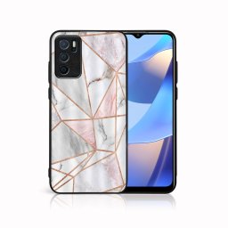 PROTEMIO MY ART Védőtok Oppo A16 / A16s PINK MARBLE (143)